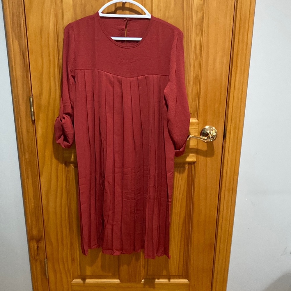 Pleated Long Sleeve Tunic